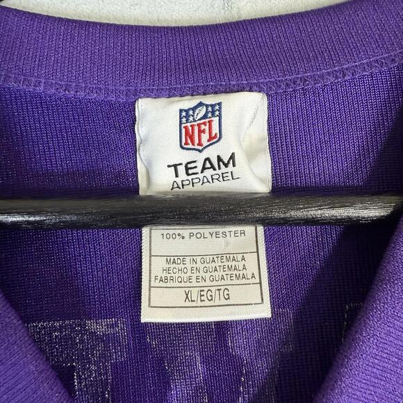 NFL Team Apparel Minnesota Vikings Brett Favre Jersey Mens XL Purple 4 Vintage - Picture 5 of 8